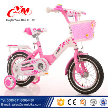 Moda adorável design branco pneu novo modelo crianças bicicleta / baixo preço criança pequena bicicleta / meninas Rosa bicicleta 12 &quot;16&quot; 20 &quot;